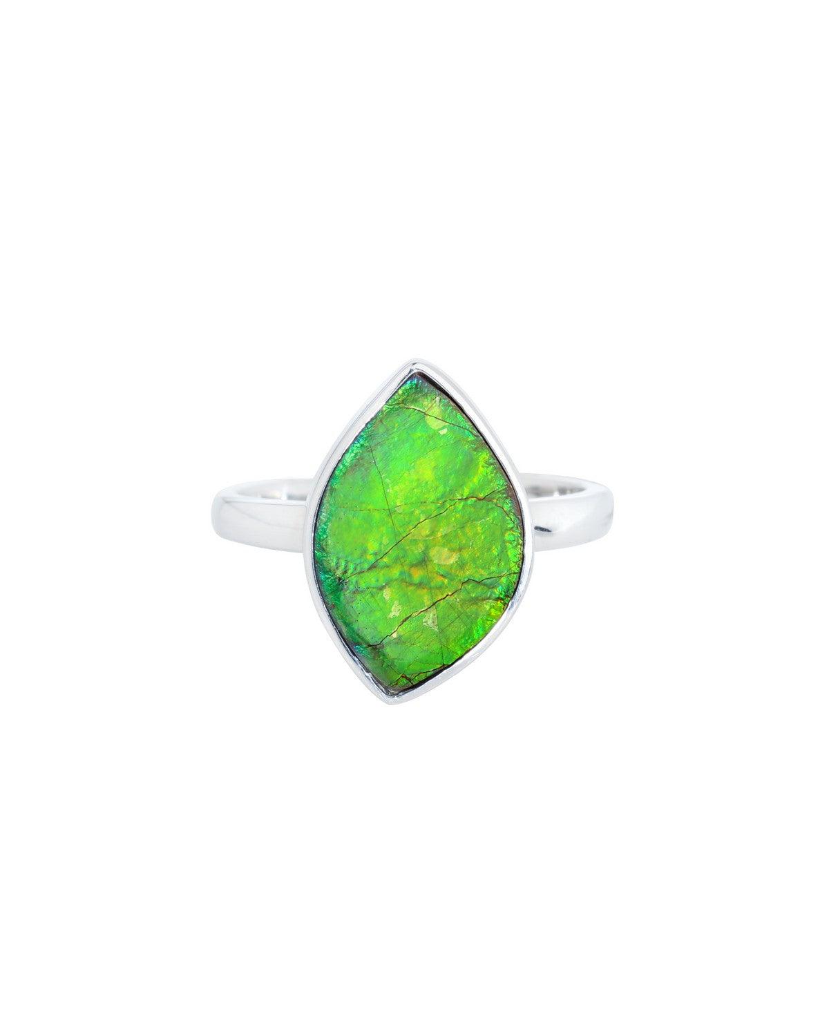 11 Ct. Ammoite Ring Solid 925 Sterling Silver Jewlry - YoTreasure