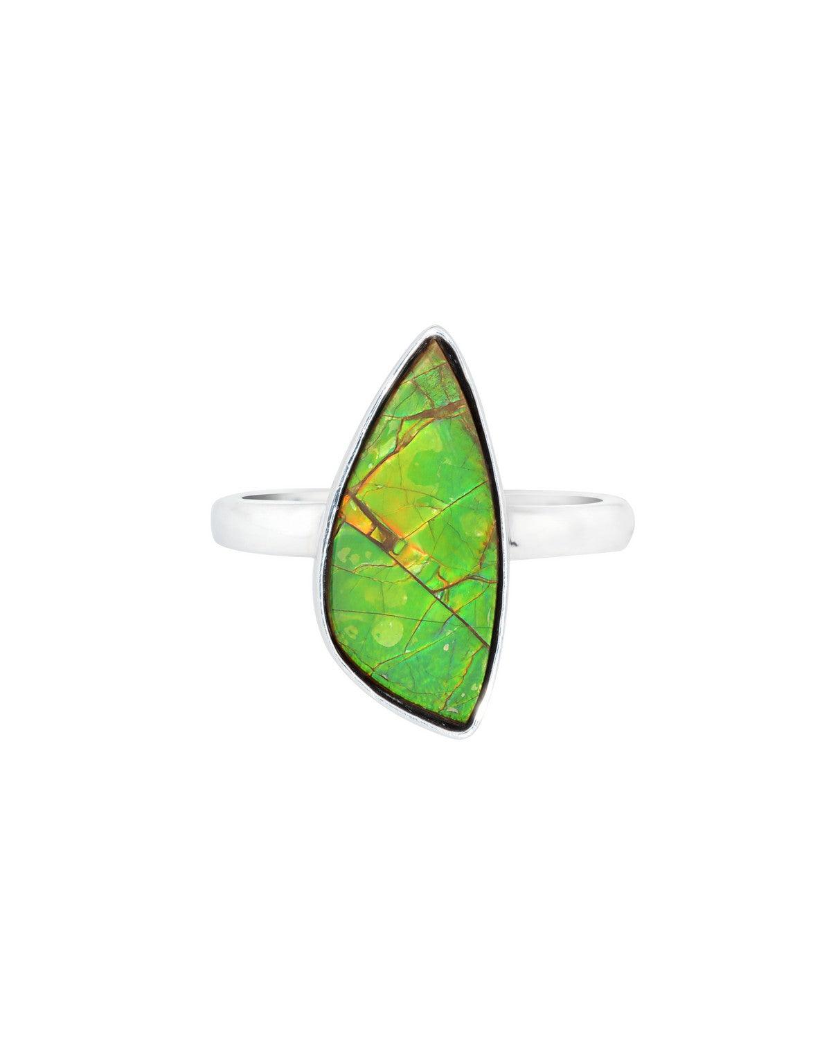 6.6 Ct. Ammoite Ring Solid 925 Sterling Silver Jewlry - YoTreasure