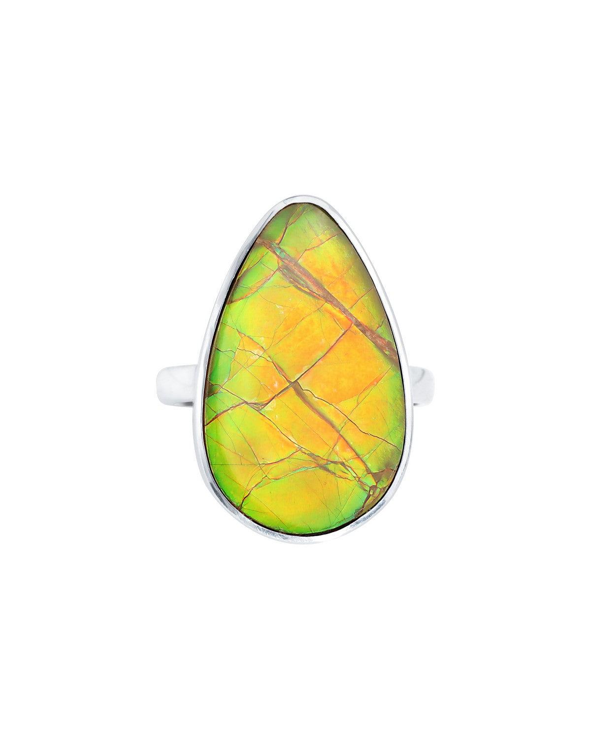 12.10 Ct. Ammoite Ring Solid 925 Sterling Silver Jewlry - YoTreasure