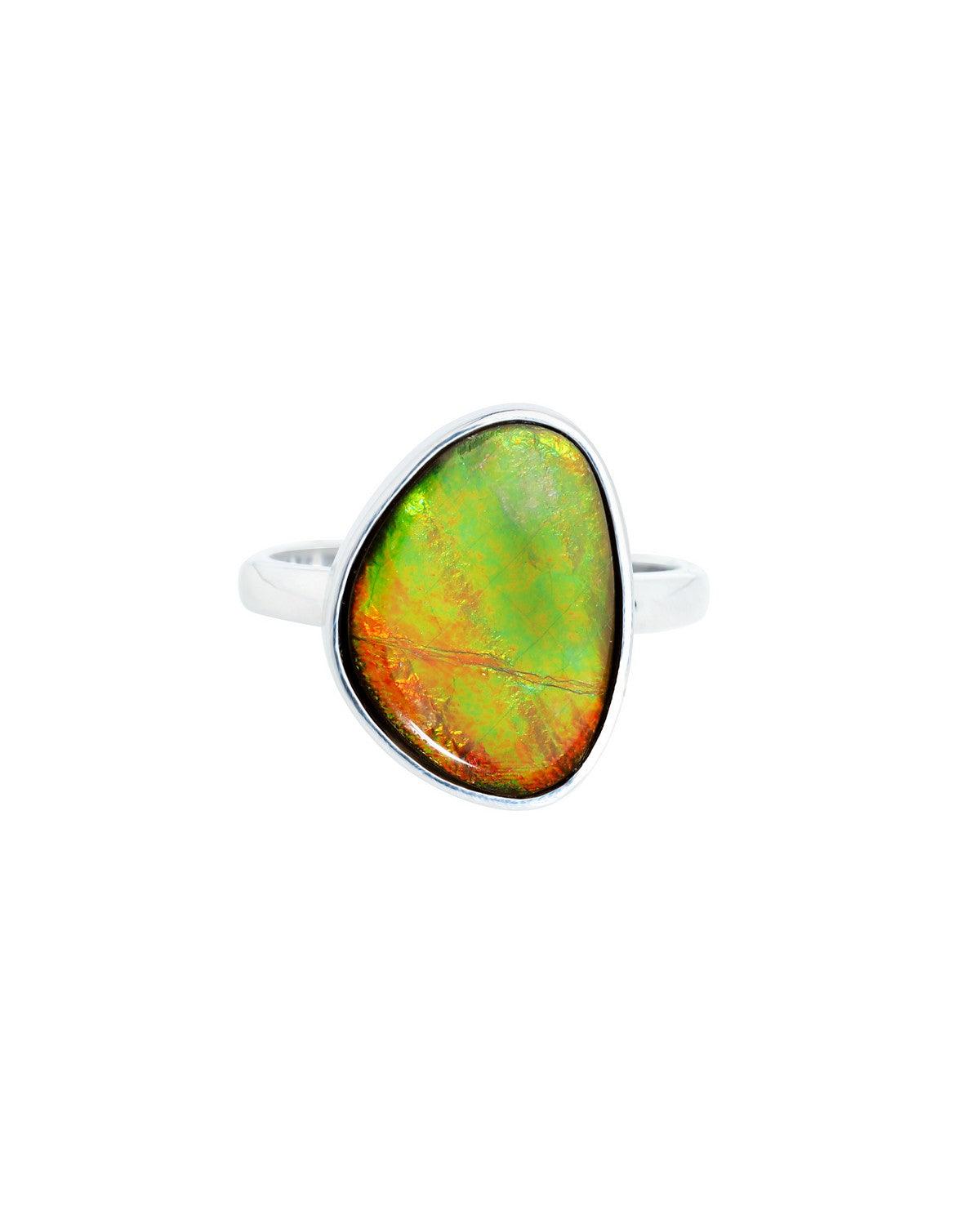 6.10 Ct. Ammoite Ring Solid 925 Sterling Silver Jewlry - YoTreasure