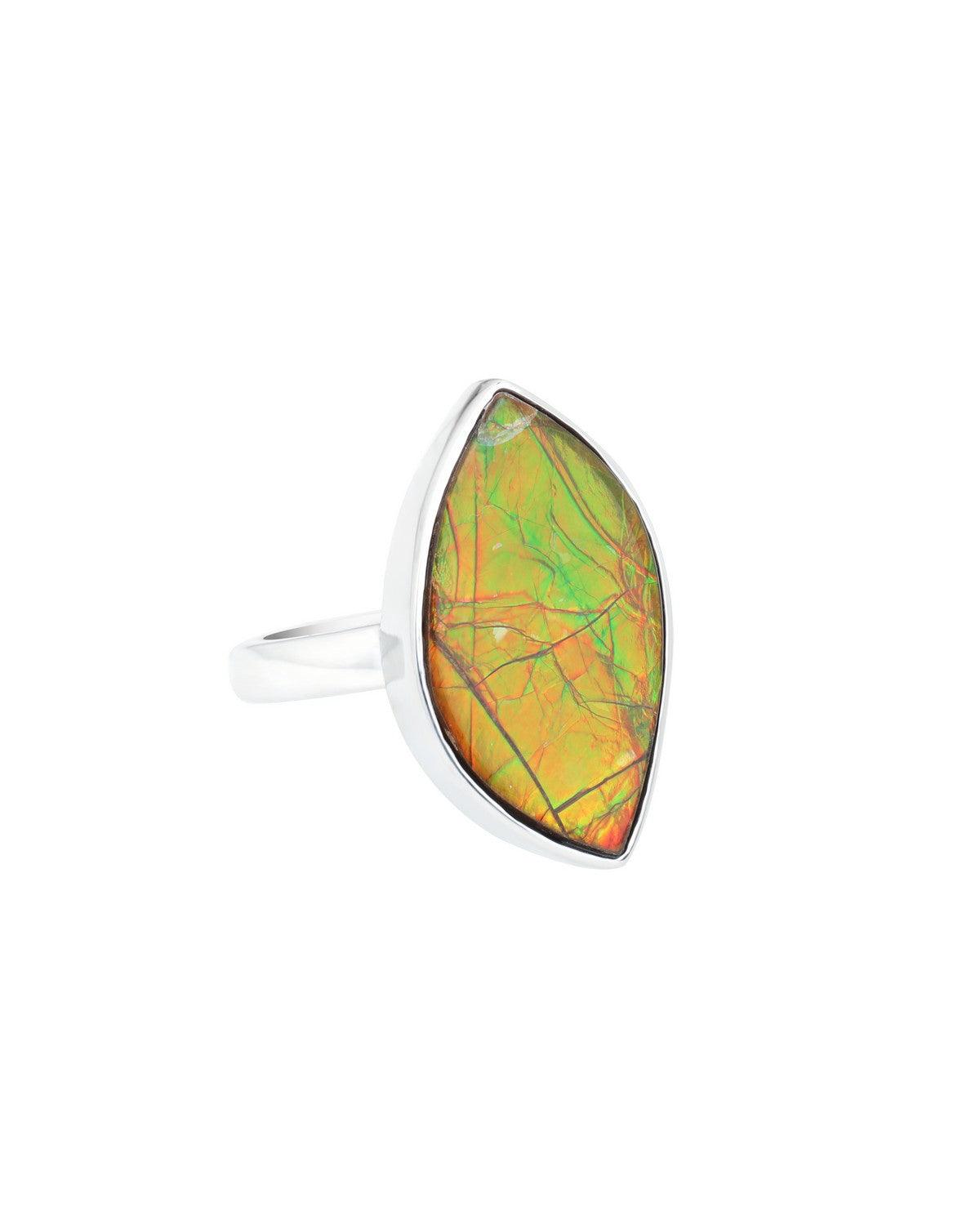 10.6 Ct. Ammoite Ring Solid 925 Sterling Silver Jewlry - YoTreasure