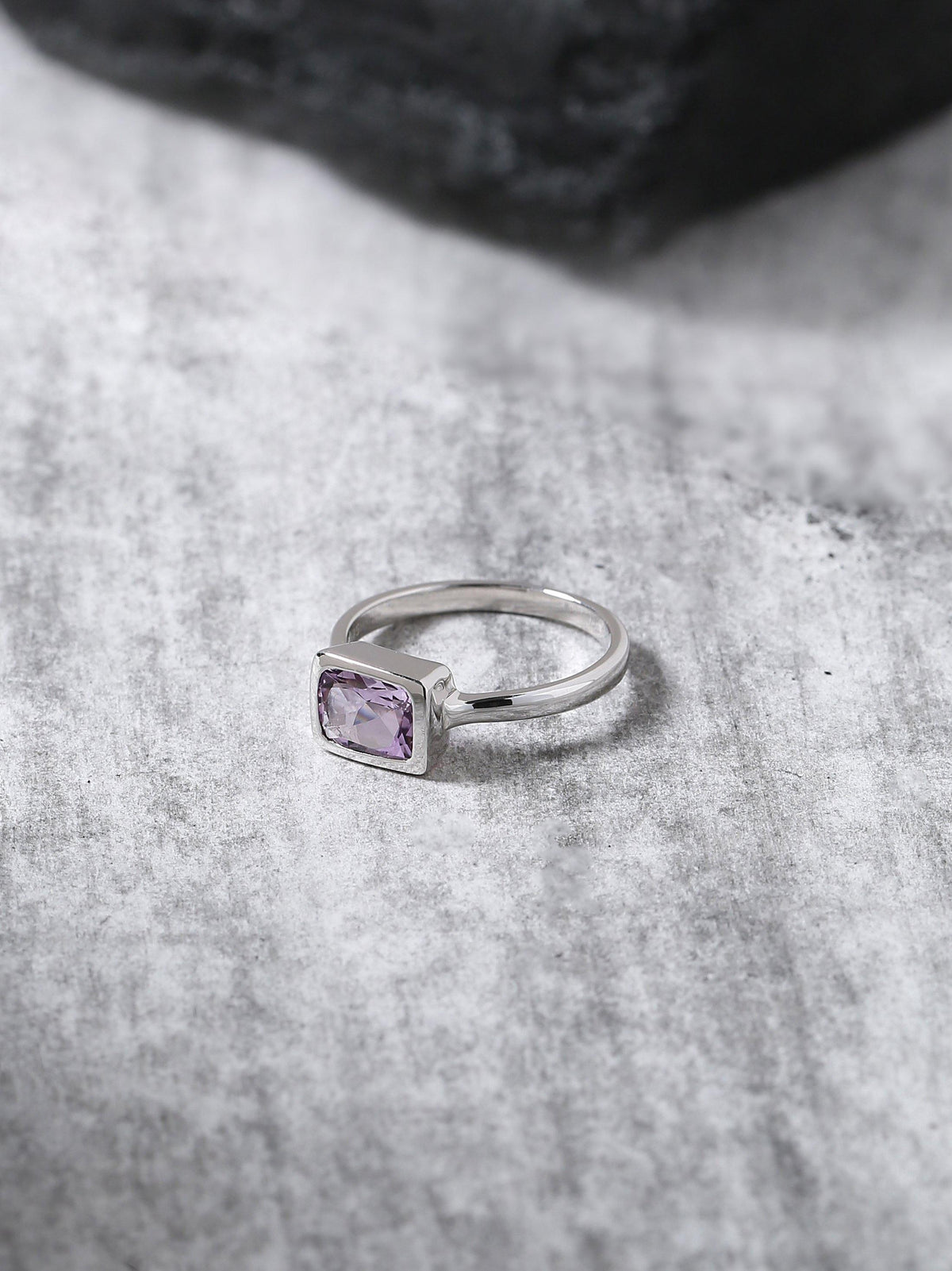 1.74 Ct. Amethyst Solid 925 Sterling Silver Ring Jewelry - YoTreasure