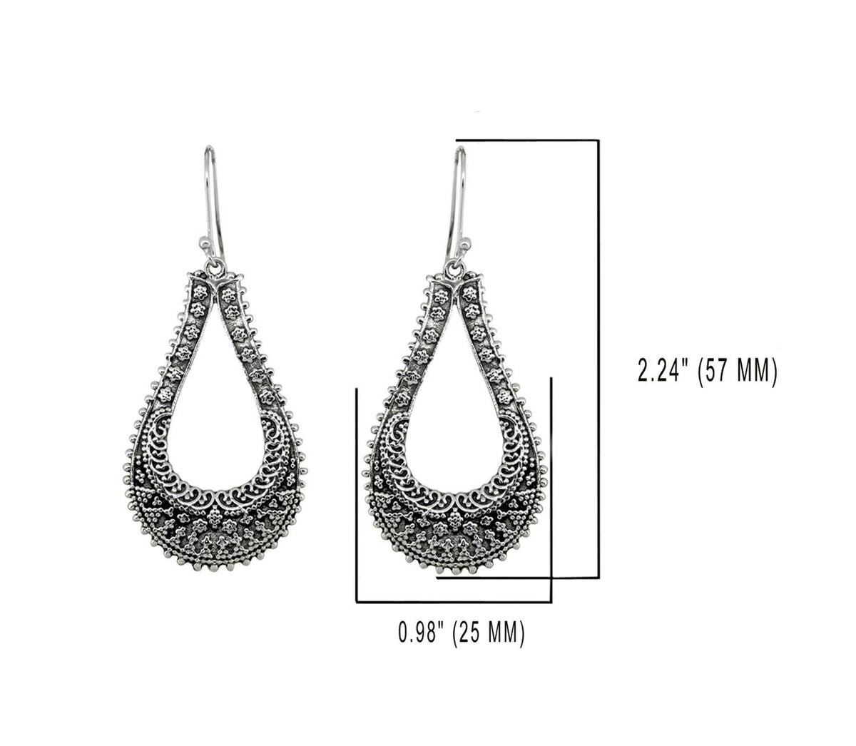Solid 925 Sterling Silver Dangle Earrings Jewelry - YoTreasure