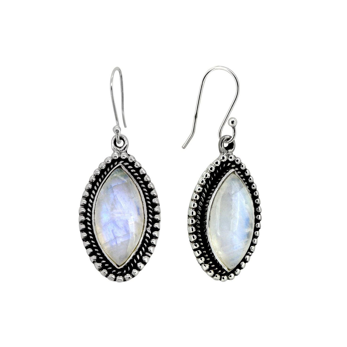 Moonstone Solid 925 Sterling Silver Dangle Earrings Jewelry - YoTreasure