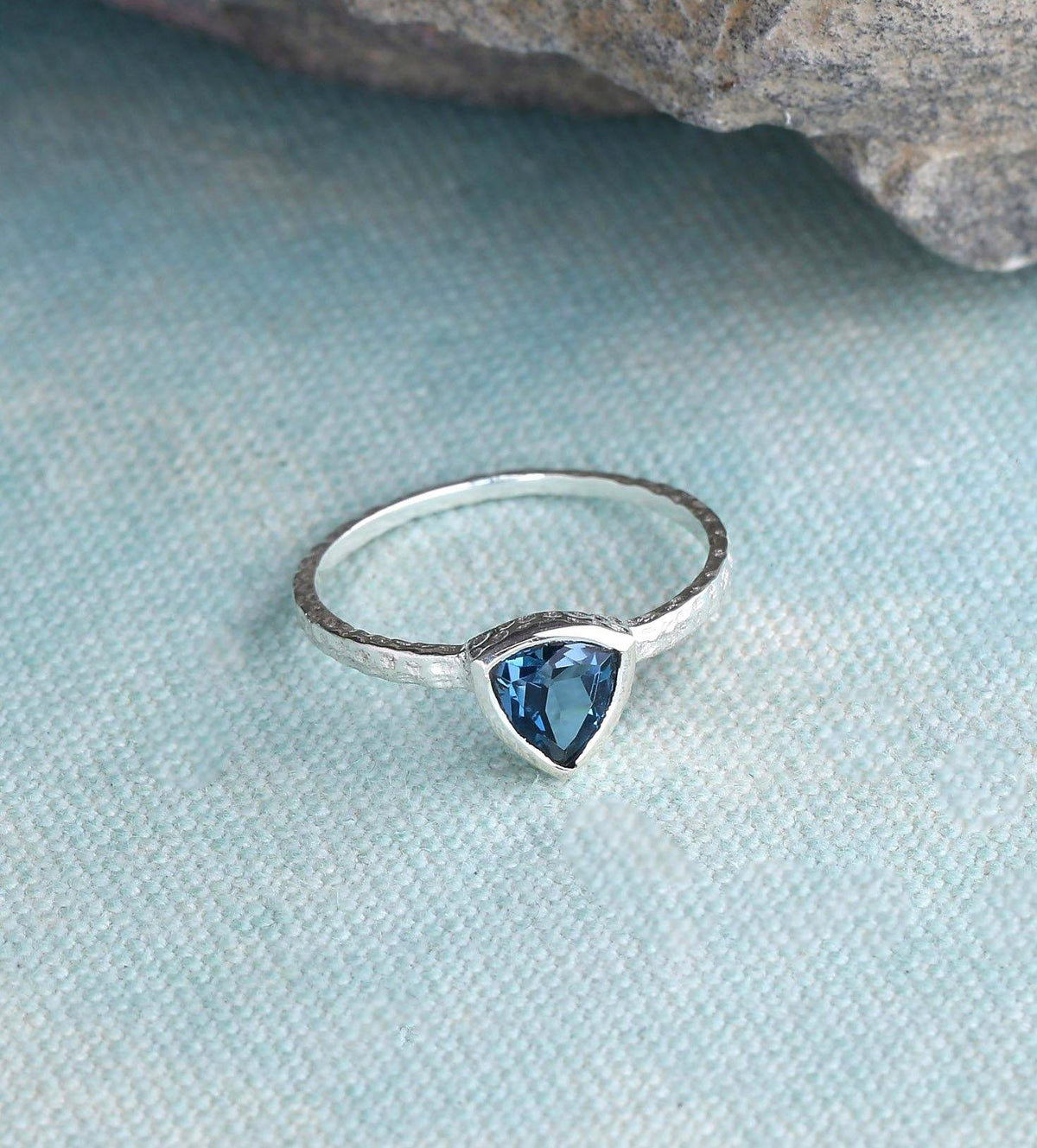 London Blue Topaz Solid 925 Sterling Silver Ring Jewelry - YoTreasure
