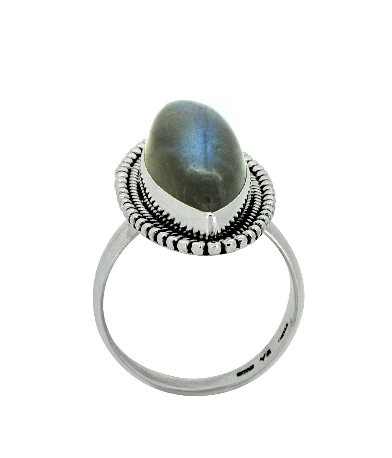 Labradorite Solid 925 Sterling Silver Ring Jewelry - YoTreasure