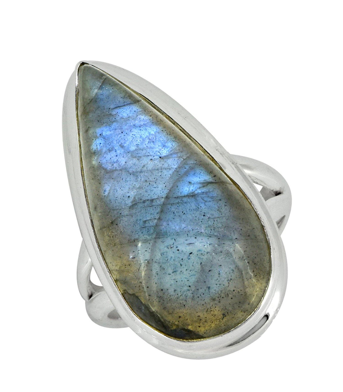 Labradorite Solid 925 Sterling Silver Ring Jewelry - YoTreasure