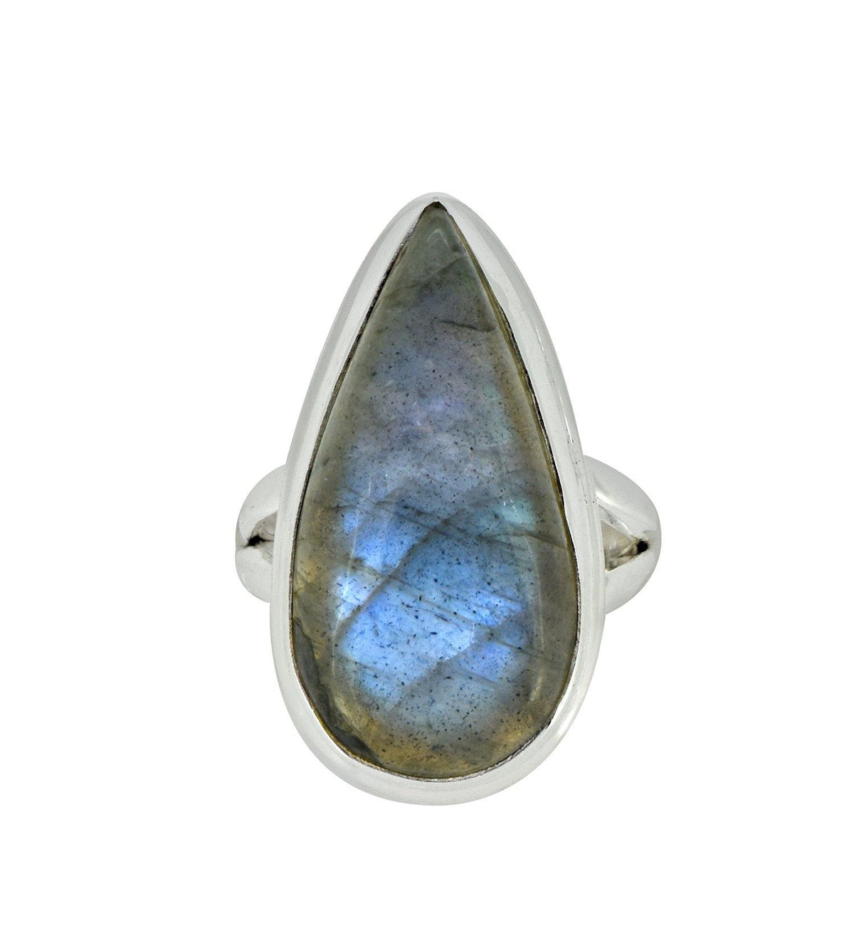 Labradorite Solid 925 Sterling Silver Ring Jewelry - YoTreasure
