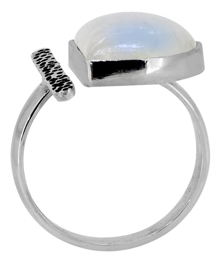 Moonstone Solid 925 Sterling Silver Designer Ring Jewelry - YoTreasure