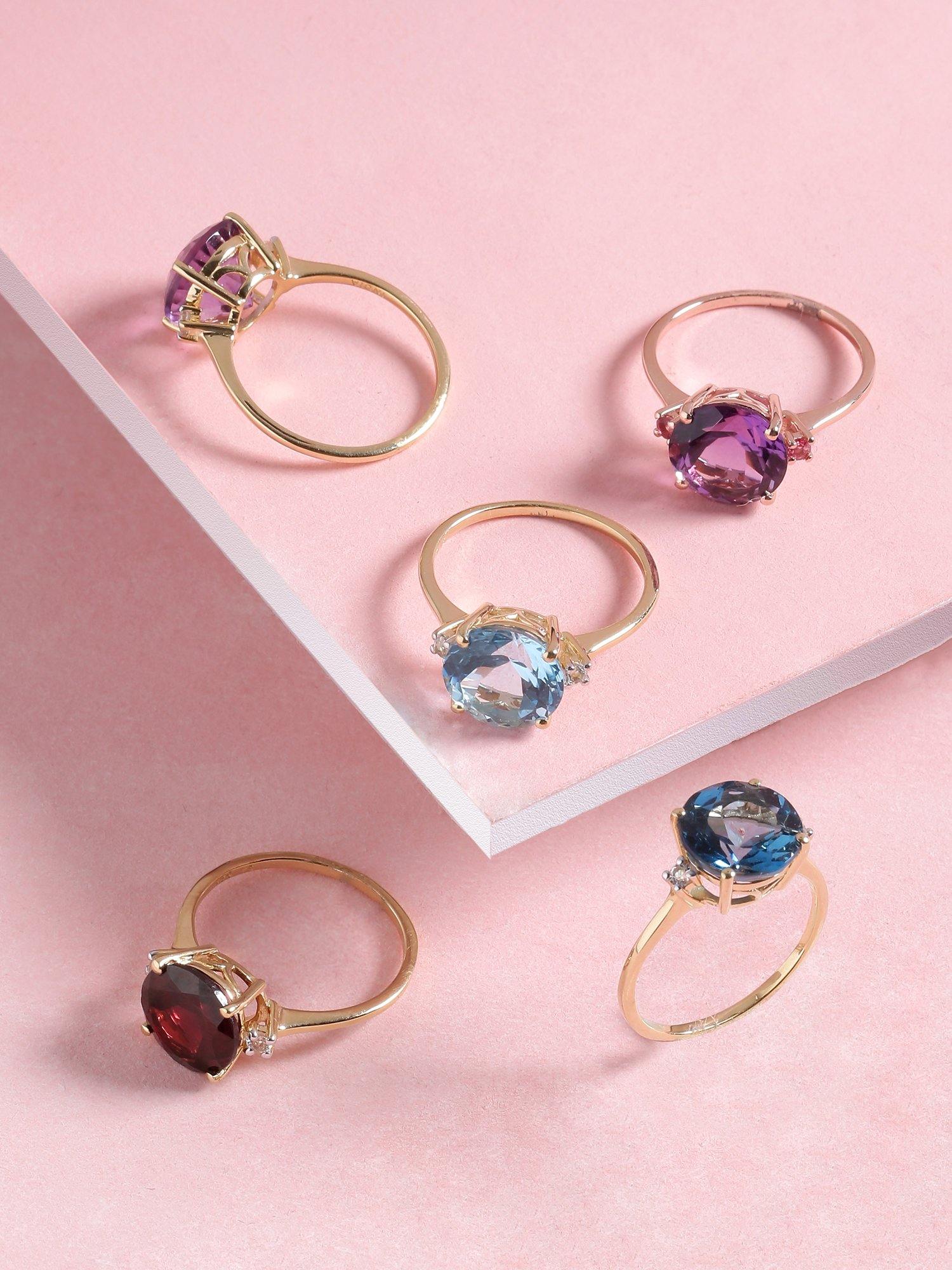 3.90 Ct Sky Blue Topaz Solid 10k Yellow Gold Ring Jewelry - YoTreasure