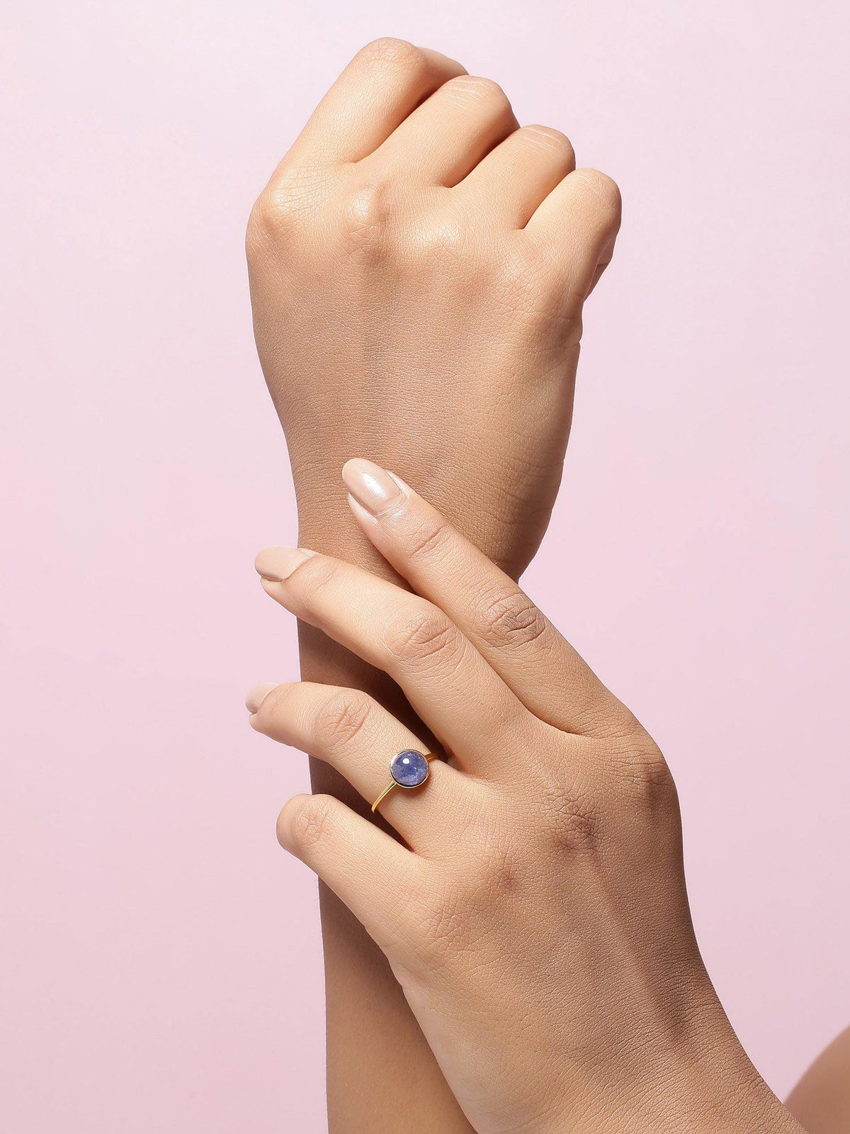 Tanzanite Solid 10k Yellow Gold Ring Jewelry - YoTreasure