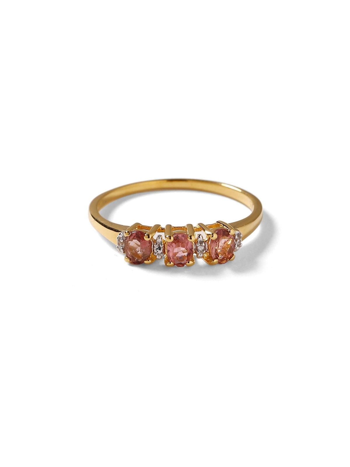 0.46 Ct. Tourmaline Solid 10k Yellow Gold Ring Jewelry - YoTreasure