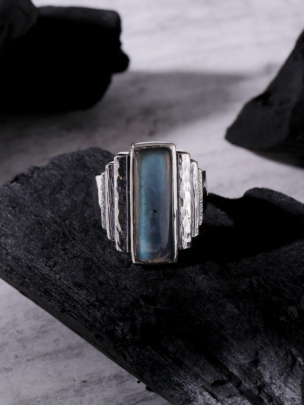 Labradorite Solid 925 Sterling Silver Ring Jewelry - YoTreasure