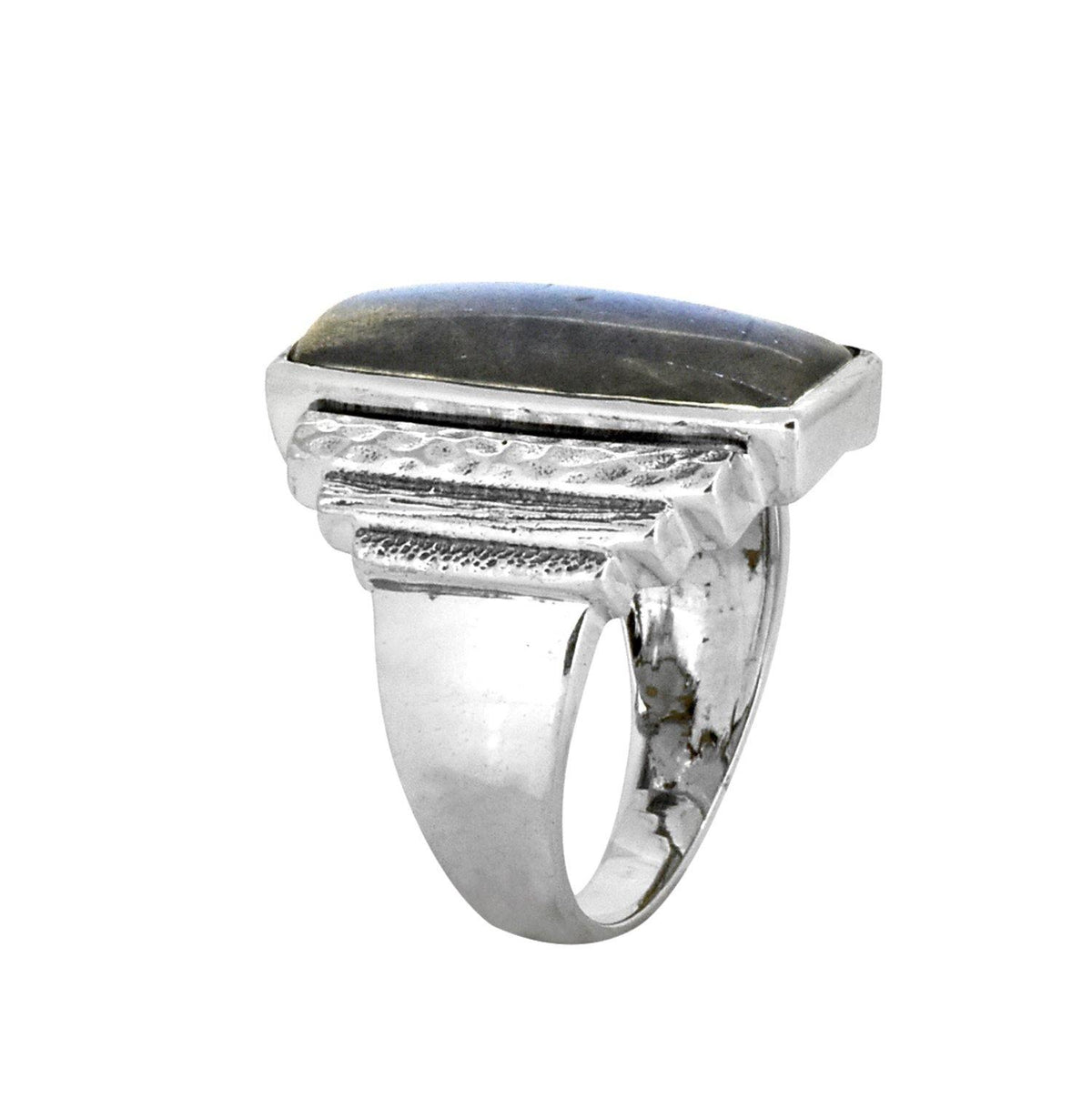 Labradorite Solid 925 Sterling Silver Ring Jewelry - YoTreasure