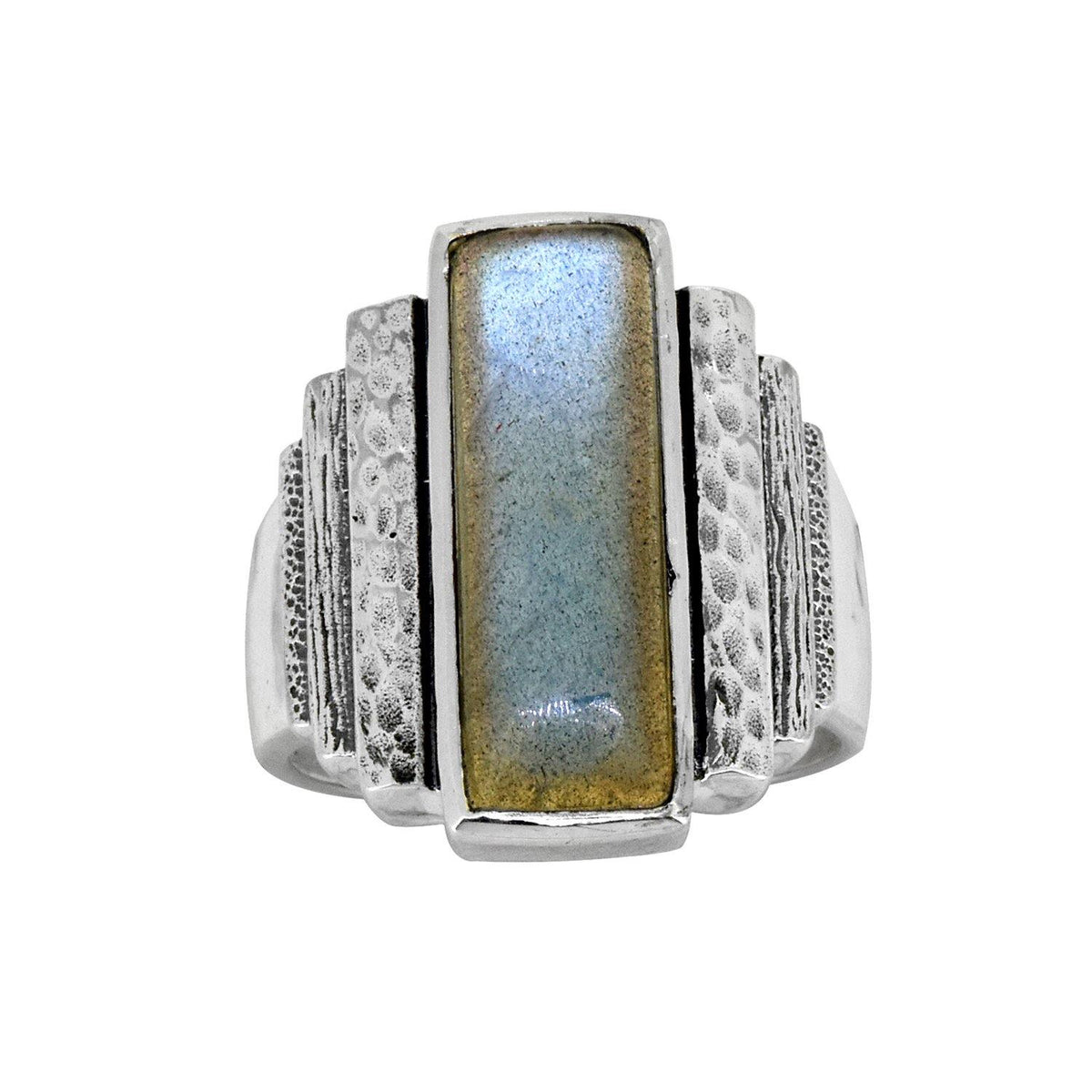Labradorite Solid 925 Sterling Silver Ring Jewelry - YoTreasure