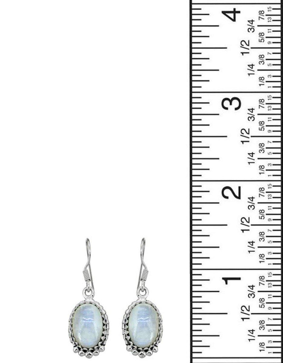 Moonstone Solid 925 Sterling Silver Dangle Earrings Jewelry - YoTreasure