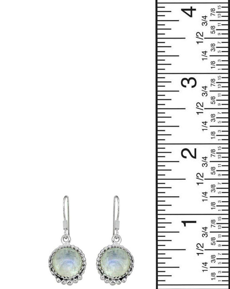 Moonstone Solid 925 Sterling Silver Dangle Earrings - YoTreasure