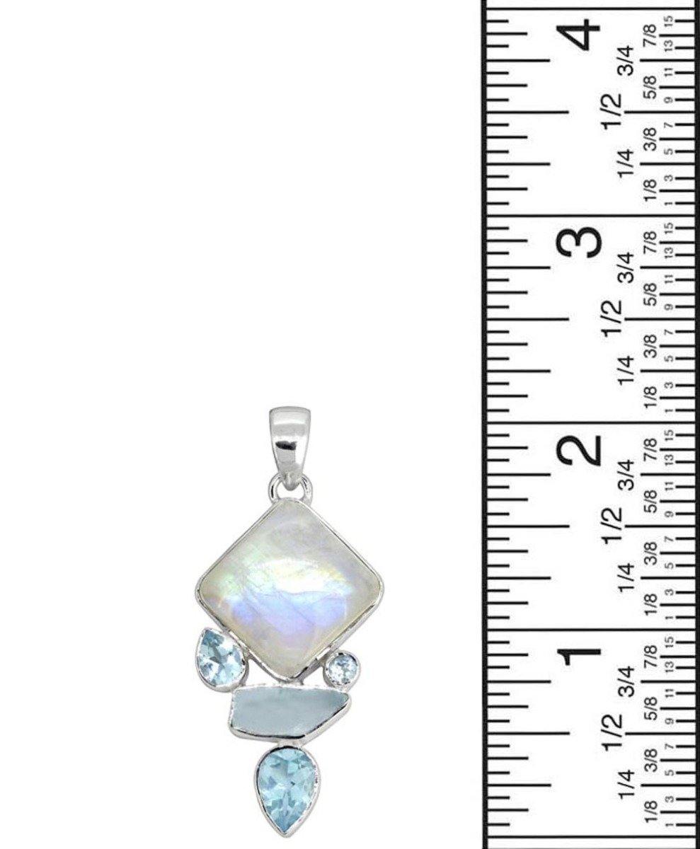 Moonstone Solid 925 Sterling Silver Pendant Necklace - YoTreasure