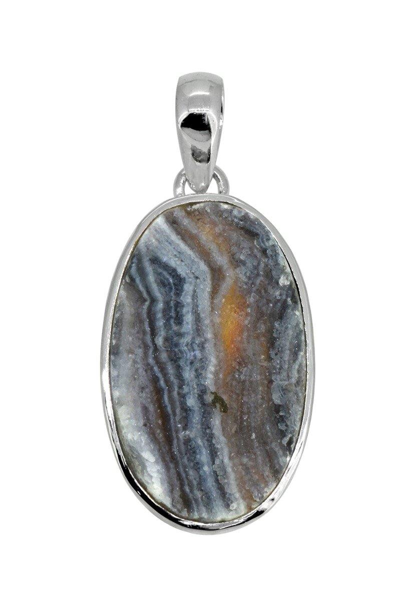1.85" Desert Druzy Quartz Solid 925 Sterling Silver Chain Pendant Jewelry - YoTreasure