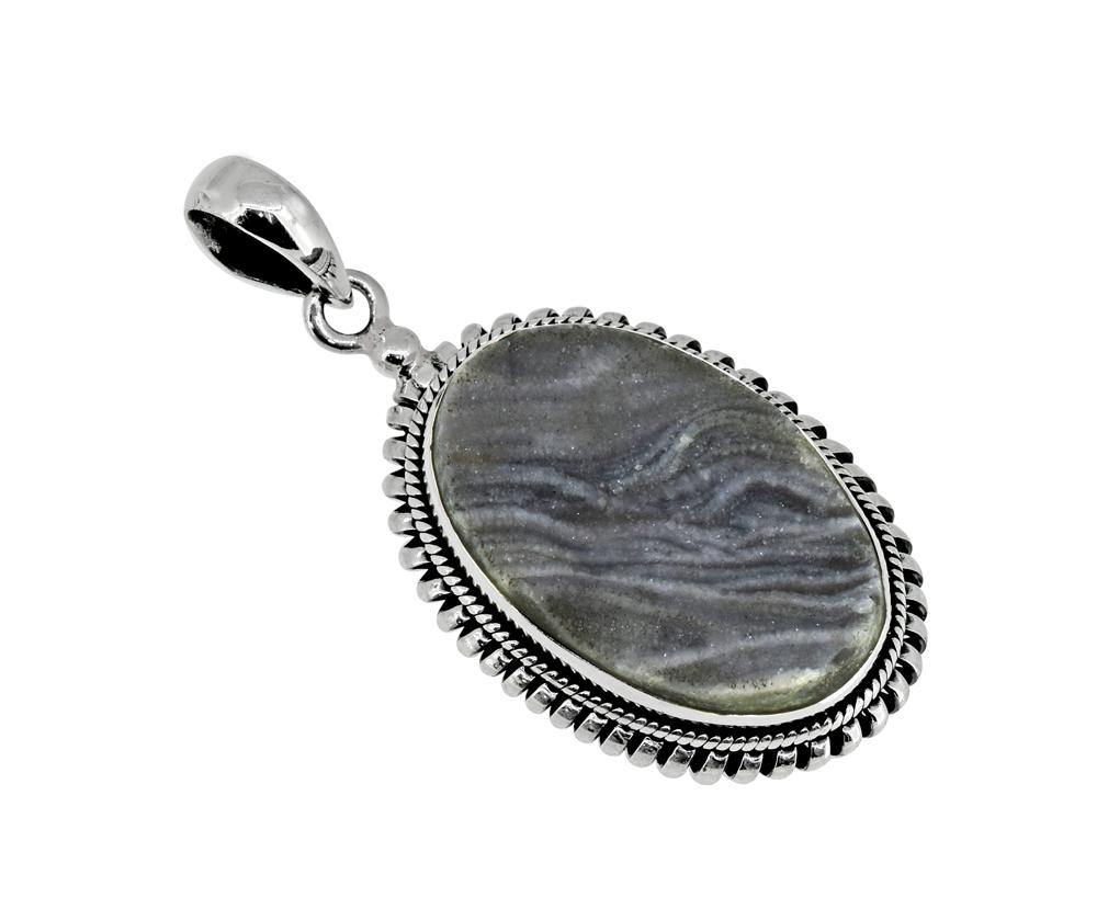 2" Desert Druzy Quartz gemstone chain Pendant - YoTreasure