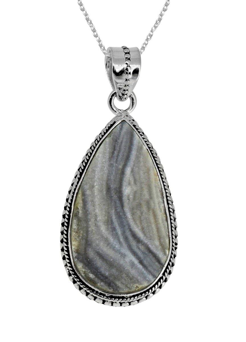 2" Desert Druzy Quartz gemstone chain Pendant - YoTreasure