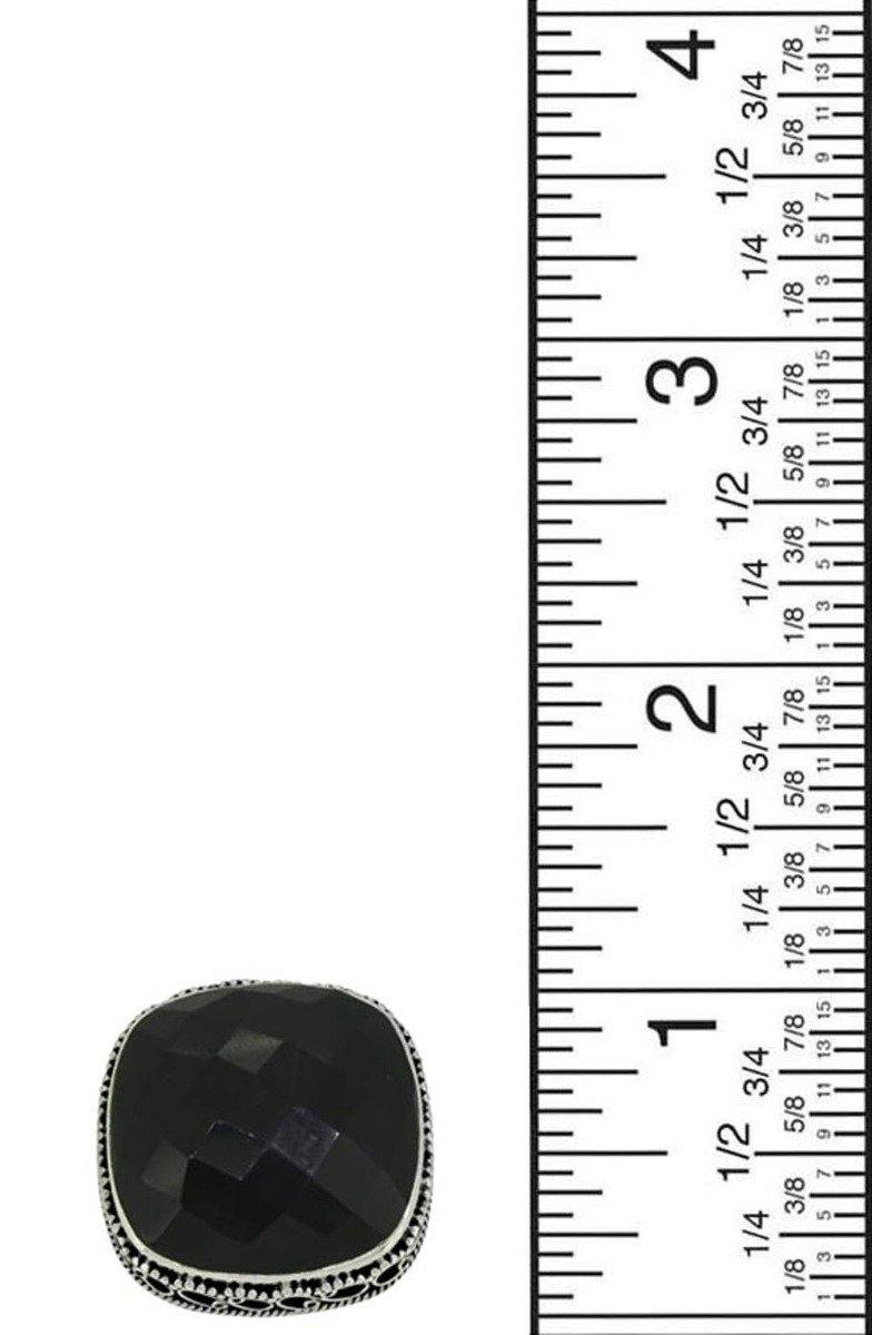 Black Onyx Solid 925 Sterling Silver Cocktail Ring Jewelry - YoTreasure
