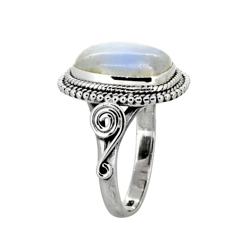 Moonstone Solid 925 Sterling Silver Gemstone Ring - YoTreasure