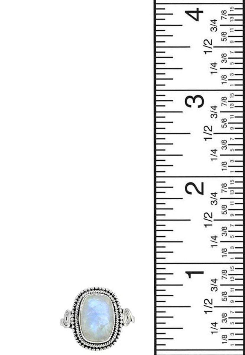 Moonstone Solid 925 Sterling Silver Gemstone Ring - YoTreasure