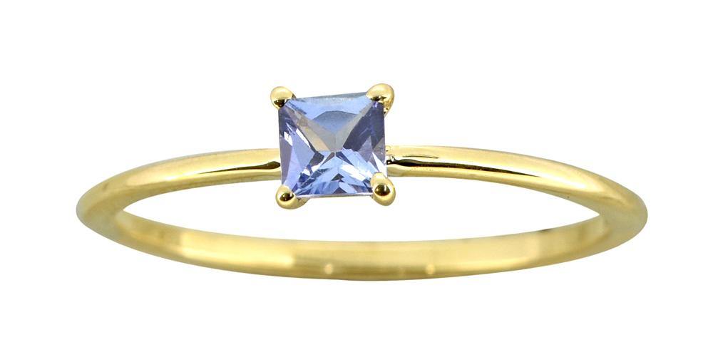 Tanzanite Solid 10k Yellow Gold Ring Jewelry - YoTreasure