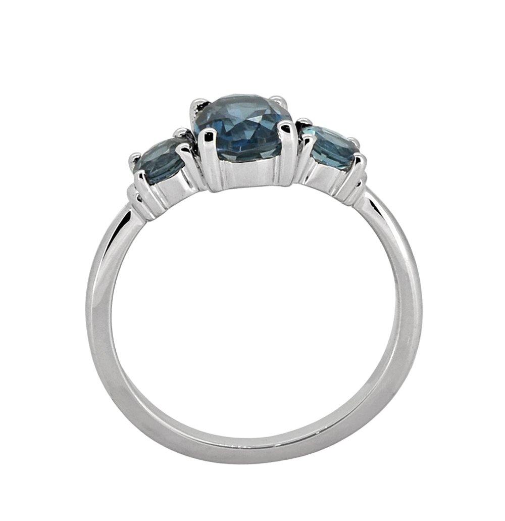 1.66 Ct. London Blue Topaz Solid 925 Sterling Silver Ring Jewelry - YoTreasure